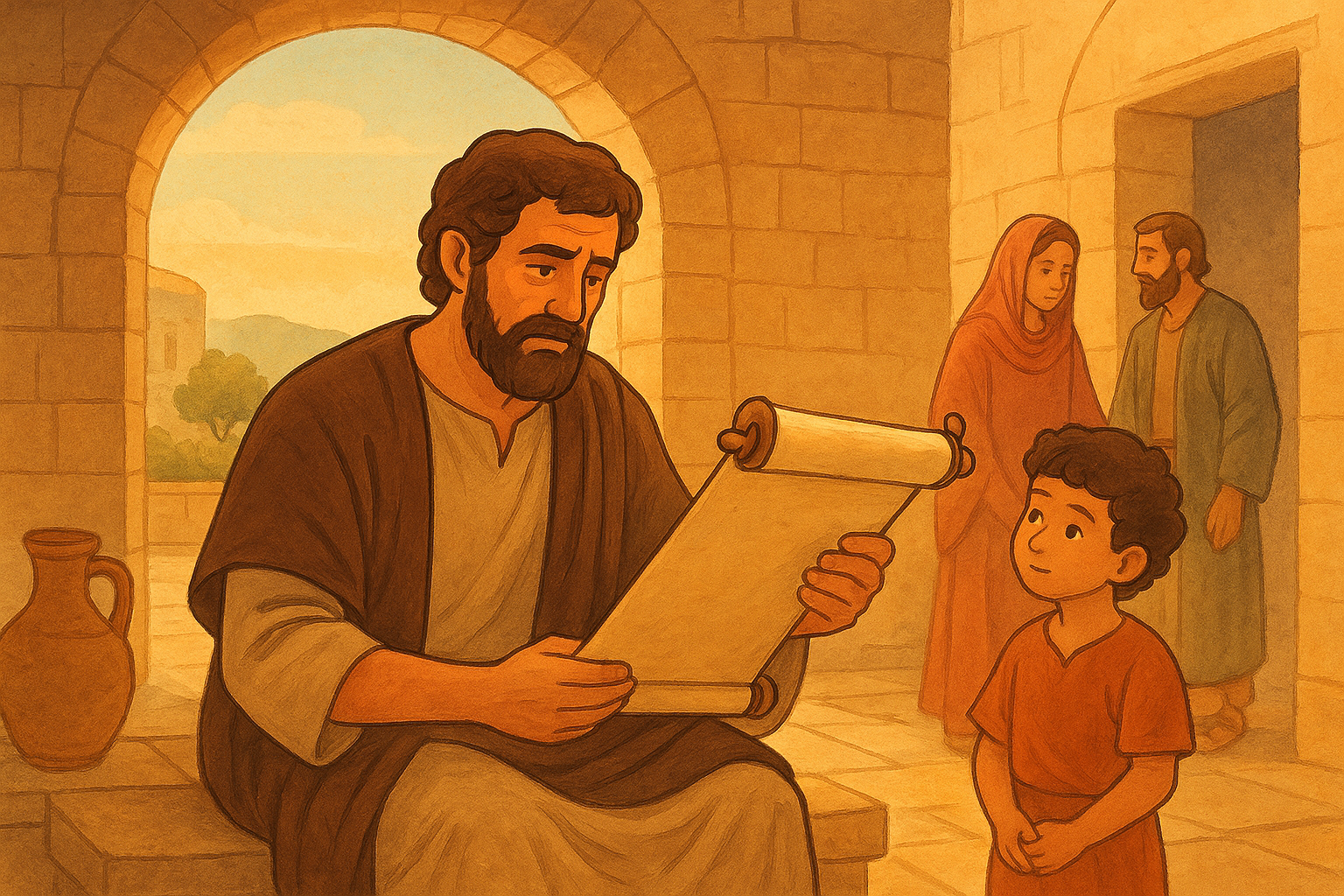 Cartoon illustration representing what does the bible say about homosexuality